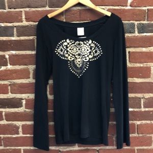 Black Long Sleeve Top 🖤